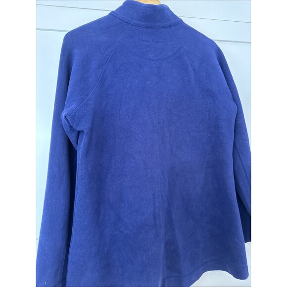 Tommy Bahama Blue Full Zip Sweater | Women's Large Round Neck - Picture 16 of 16